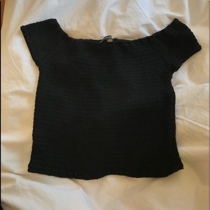 COPY - Brandy Melville black scrunch top